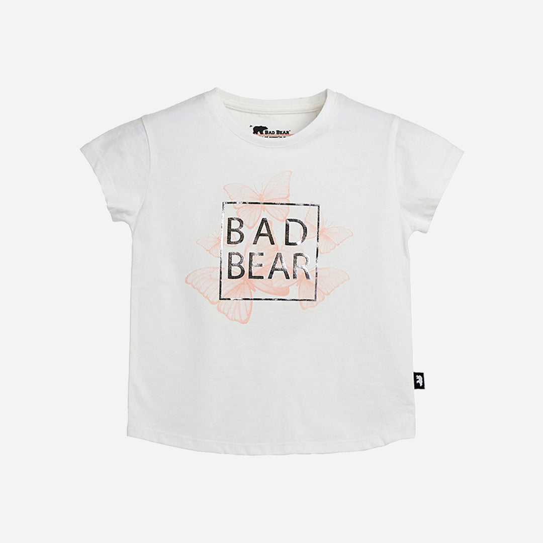 Bad Bear Miracle Beyaz Baskılı Kız Çocuk Tişört