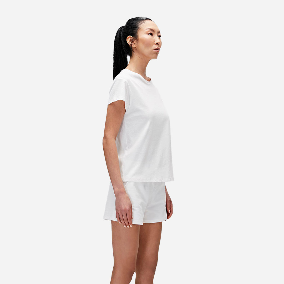 Bad Bear Violet O-Neck T-Shirt Off-White Beyaz Basic Kadın Tişört