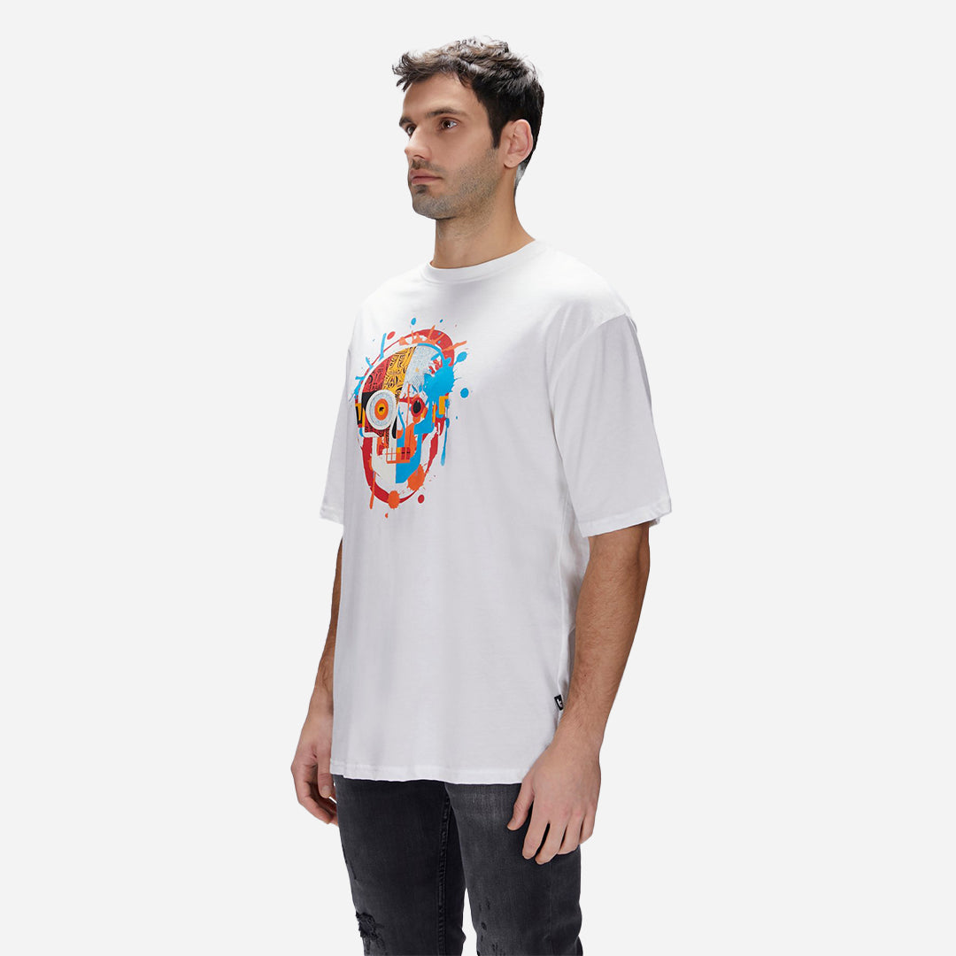 Bad Bear Sten Beyaz Erkek Oversize Tişört
