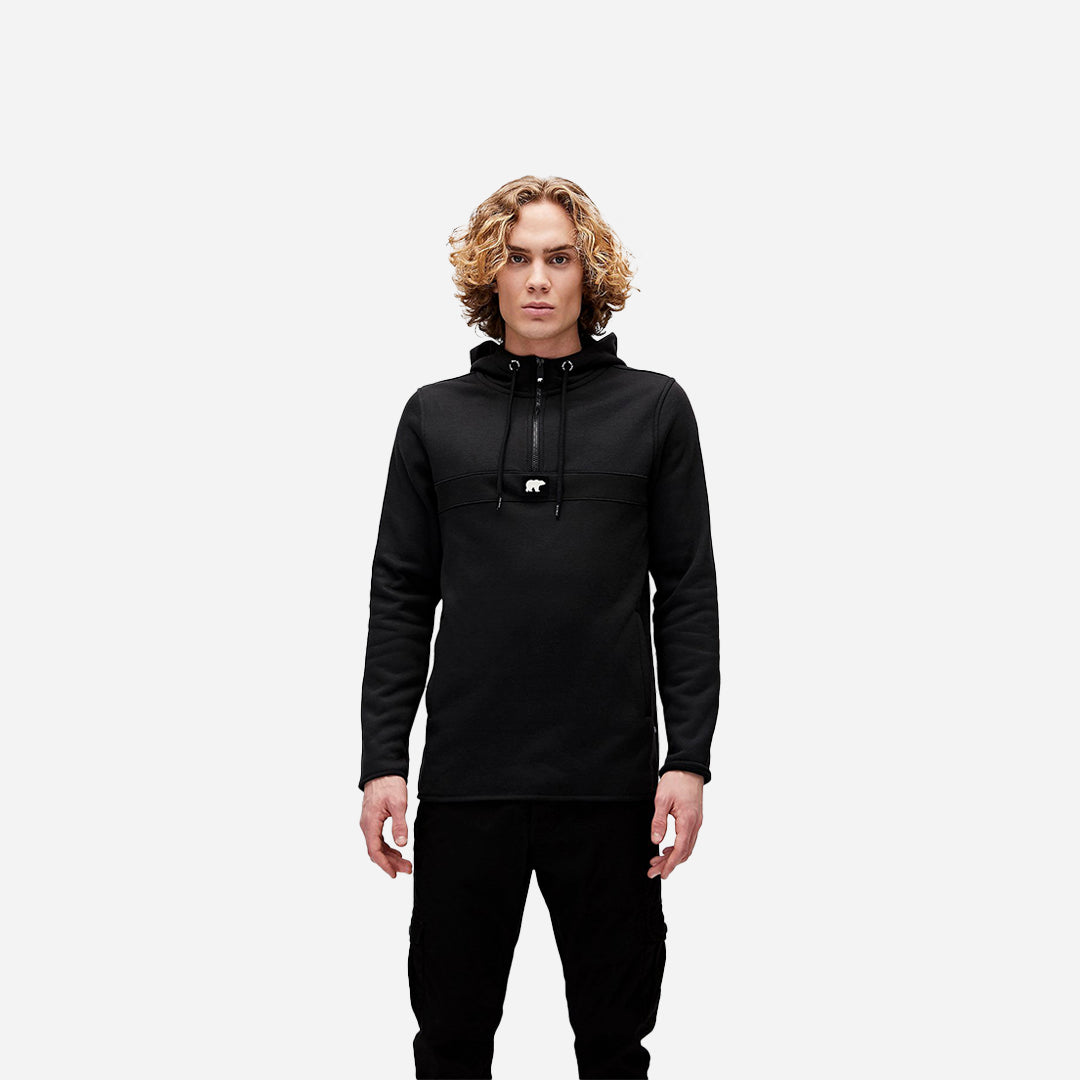 Bad Bear Defence Half-Zip Hoodie Sweatshirt