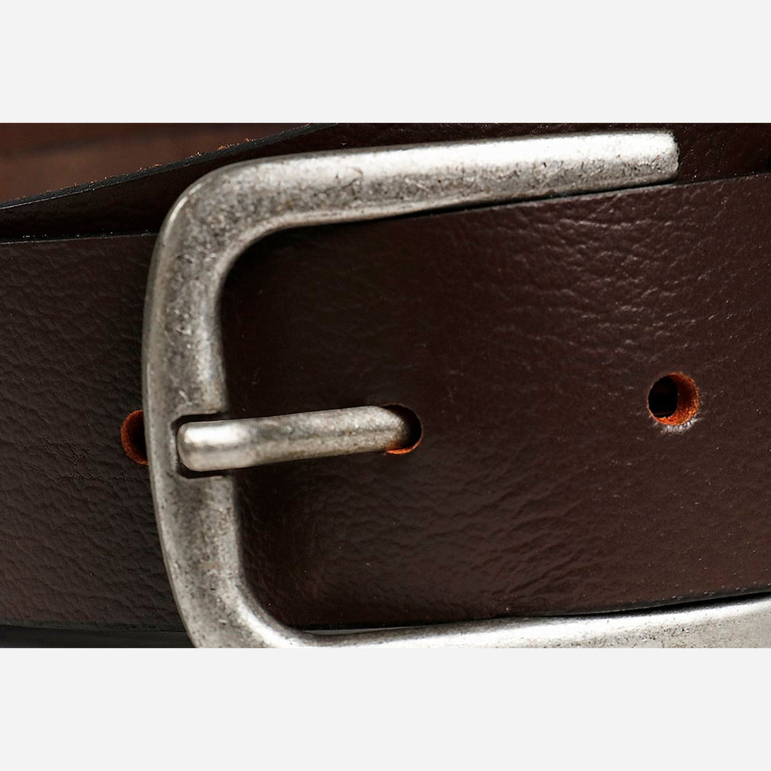 Bad Bear Point Belt Kahverengi Deri Erkek Kemer