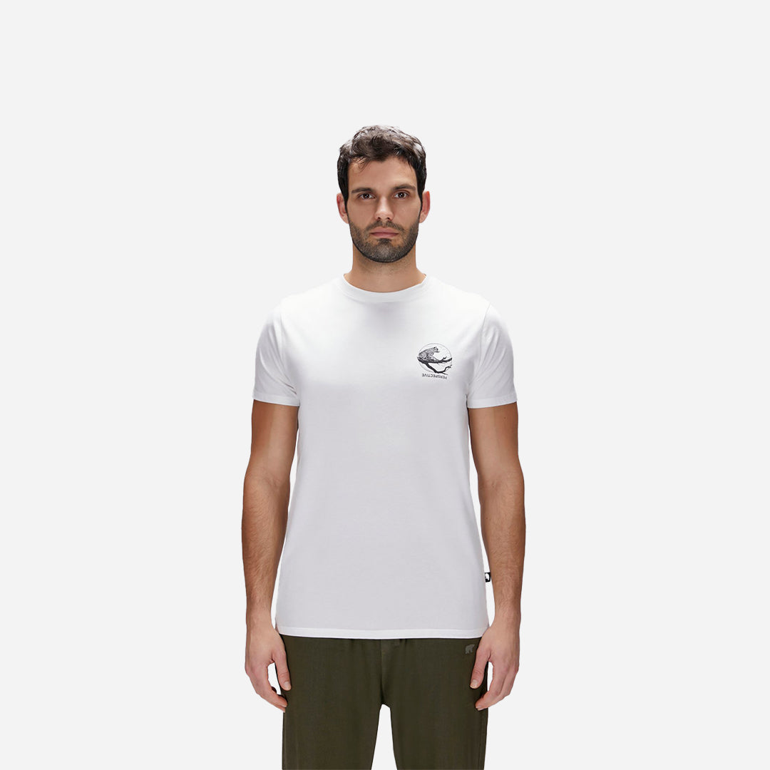 Bad Bear Pard Beyaz Erkek Baskılı Tişört