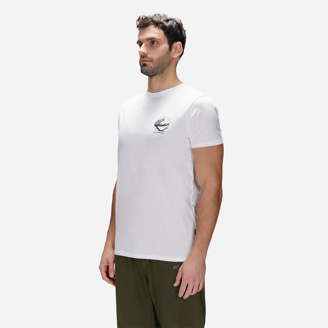 Bad Bear Pard Beyaz Erkek Baskılı Tişört