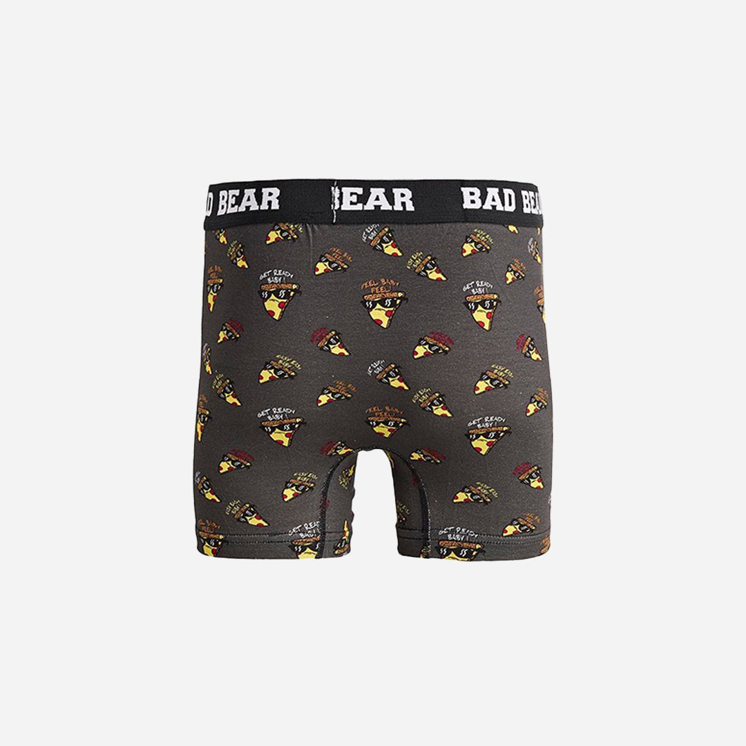 Bad Bear Pizza Desenli Antrasit Erkek Boxer