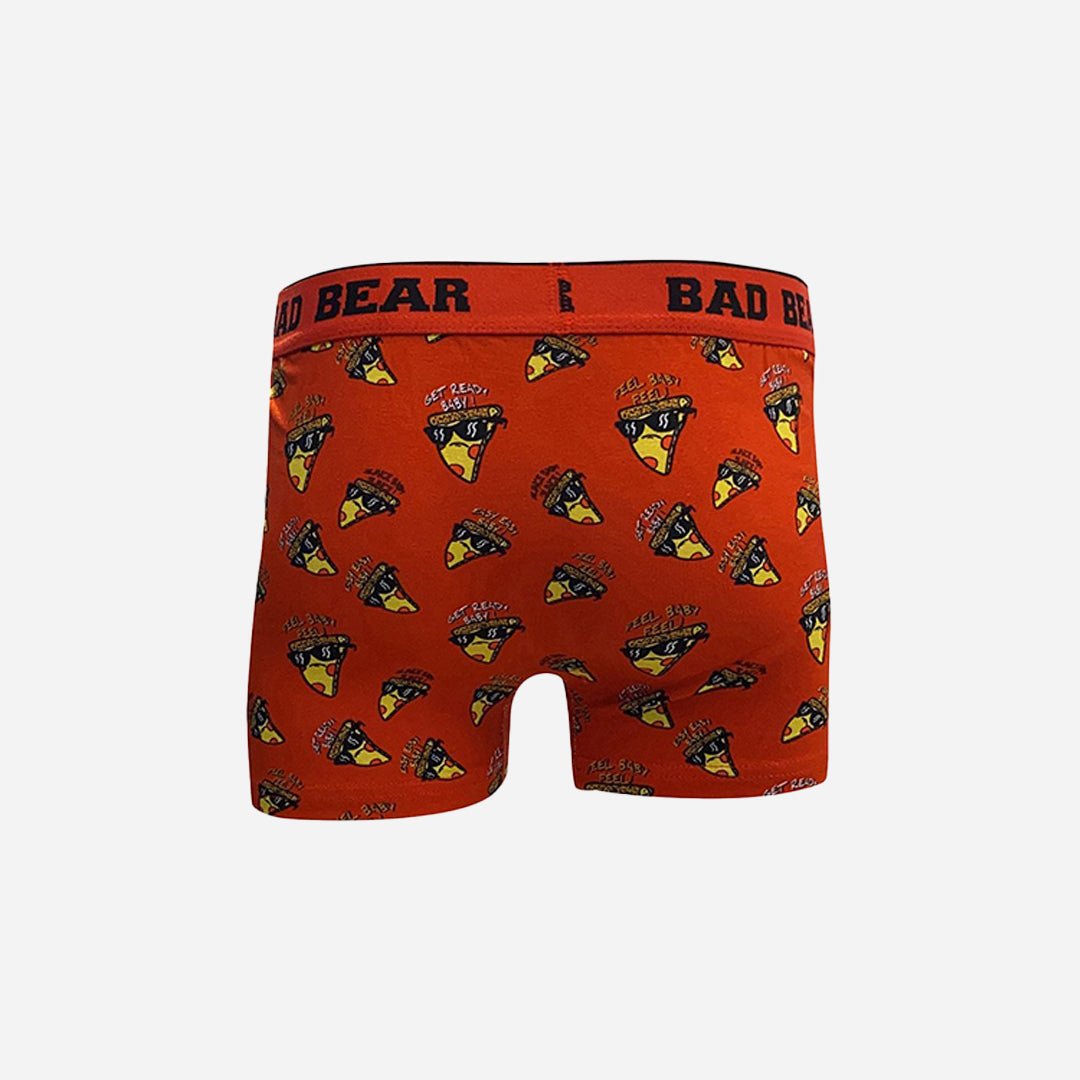 Bad Bear Pizza Desenli Erkek Boxer